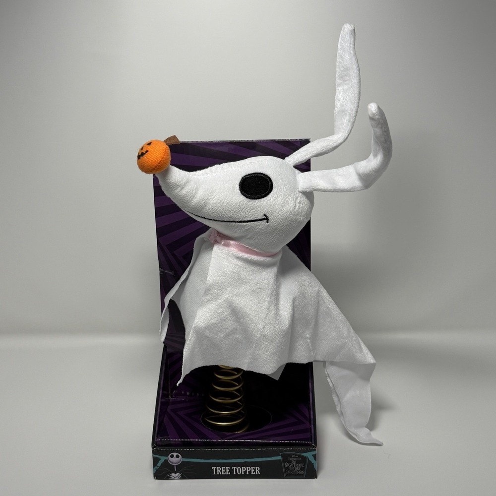 ZERO TREE TOPPER DISNEY NIGHTMARE BEFORE CHRISTMAS  10" NIB